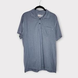 Marine Layer Weekend Sport Polo Soft Blue Short Sleeve Men's Medium